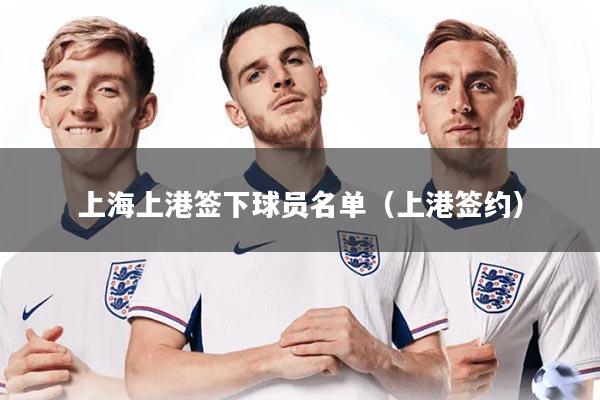 上海上港签下球员名单(上港签约)